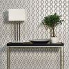 Halcyon Gunmetal Geometric Grey Wallpaper