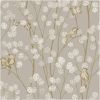 Honesty Bird Wallpaper Taupe