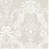Bow Damask Taupe Wallpaper