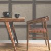Bevelled Wood Panelled Weave Wallpaper