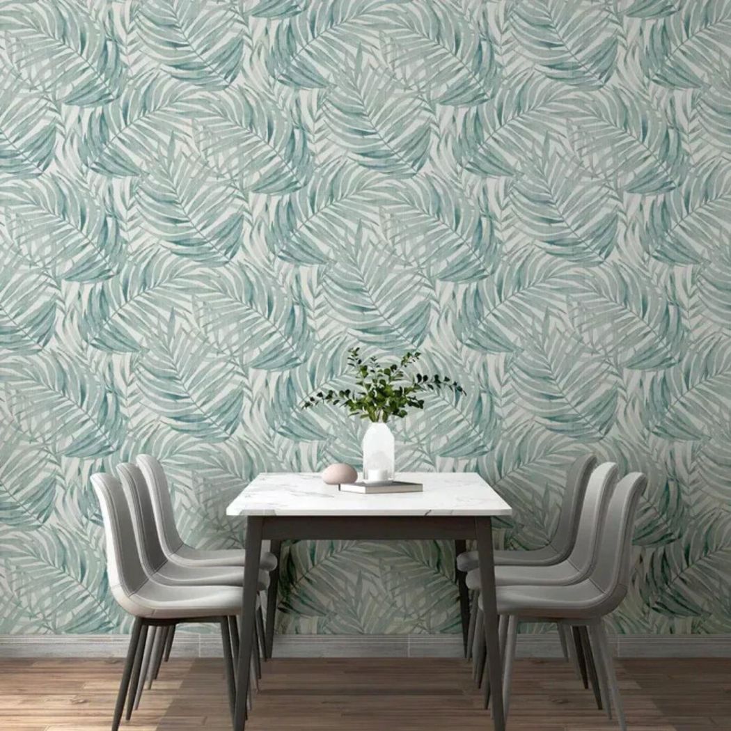 Arthouse Tropical leaf Sage Green Wallpaper | Wallpaper Shop