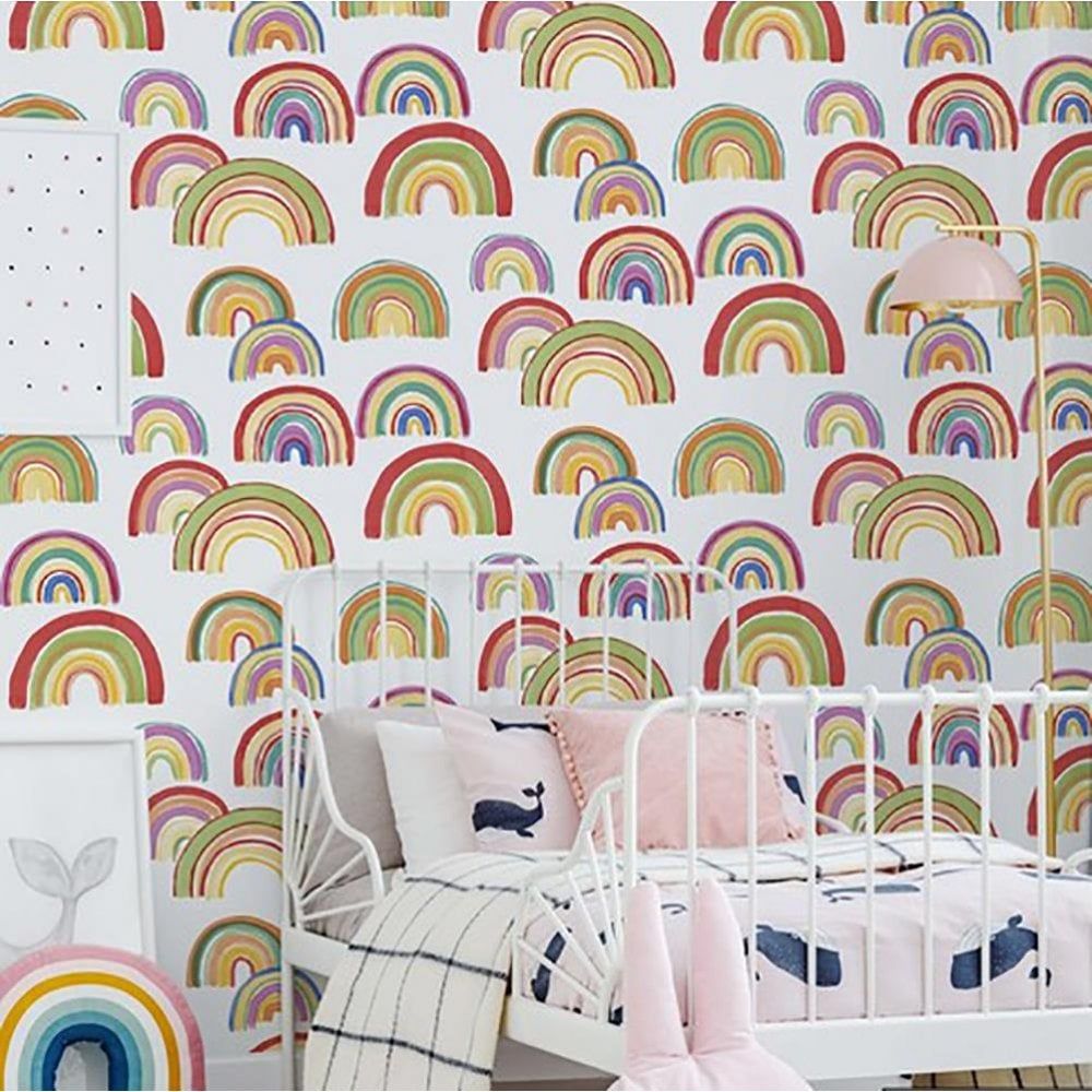 Graham And Brown Over The Rainbow Wallpaper Multicoloured ...