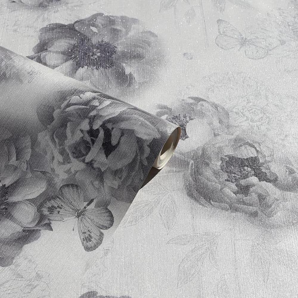 Arthouse Flower Garden Wallpaper Peony Mono WL259201