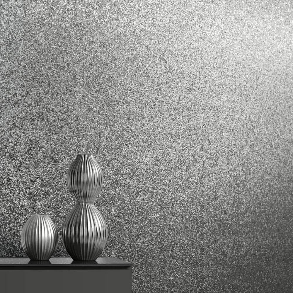 Oriah Encrusted Glitter Sparkle Wallpaper White Muriva