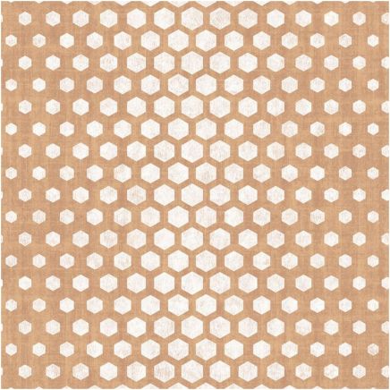 Sovereign Orange/White Geometric Wallpaper
