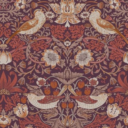 William Morris At Home Strawberry Thief Wallpaper