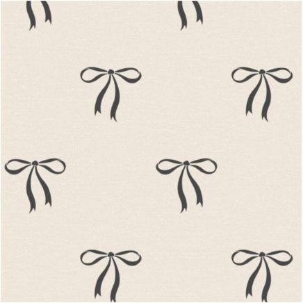 Black Bows Wallpaper Greige