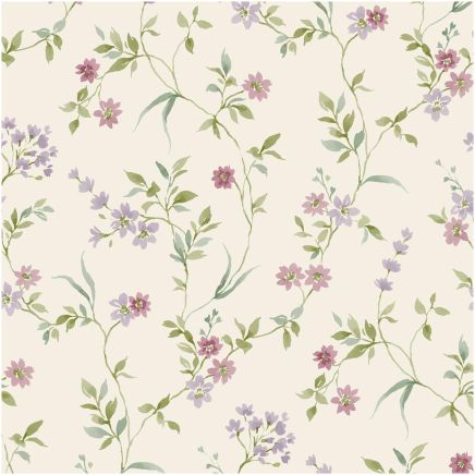 Lila Floral Wallpaper