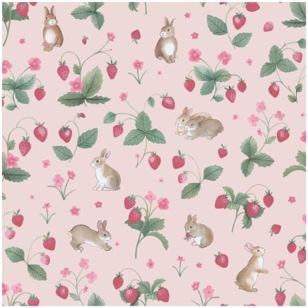 Bunnies & Berries Wallpaper