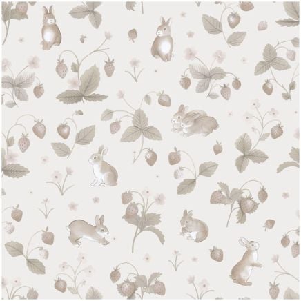 Bunnies & Berries Wallpaper