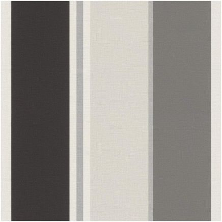 Grey Silver Black Striped Wallpaper