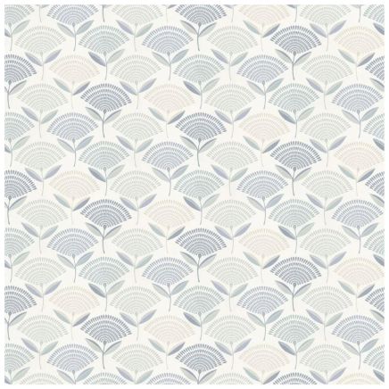Calia Porcelain Flowers Wallpaper