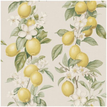 Lemon Trail Wallpaper Yellow