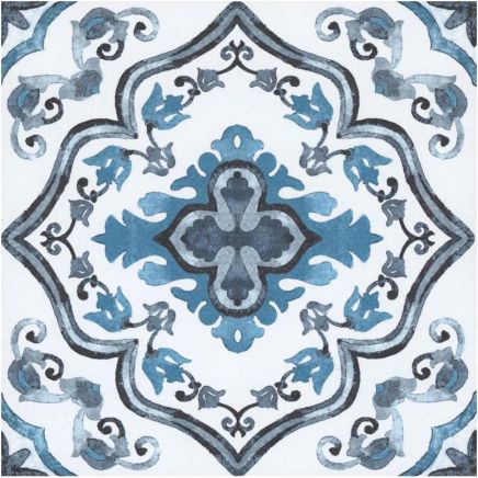 Marrakesh Blue Peel & Stick Self Adhesive Floor Tiles