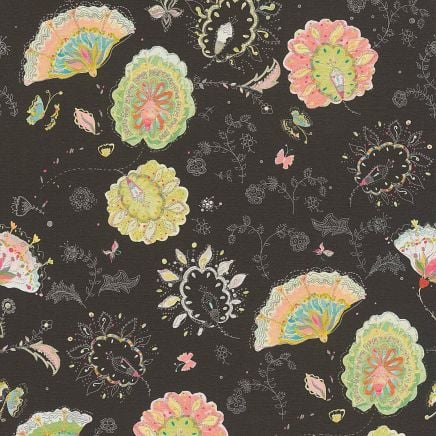 House Of Turnowsky Black Textured Indian Floral