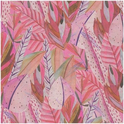 Anna d´Andrea Leaf Wallpaper Hot Pink