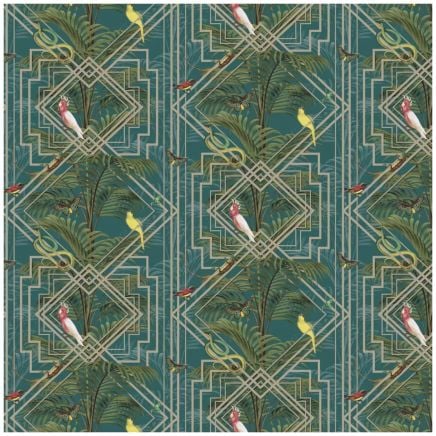 Akello Wallpaper Turquoise