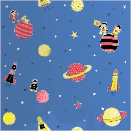 Blue Kids Space Wallpaper