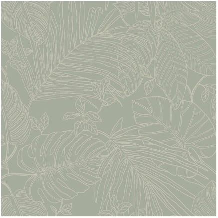 Green Abstract Leaf Wallpaper