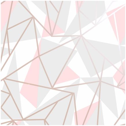 Metallic Shard Pink Wallpaper