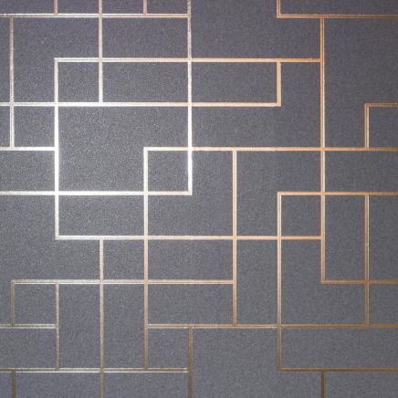 Platinum Rose Gold Geometric Wallpaper