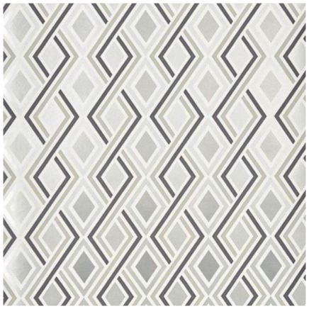 Halcyon Gunmetal Geometric Grey Wallpaper