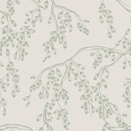 Laura Ashley Rainham Willow Wallpaper
