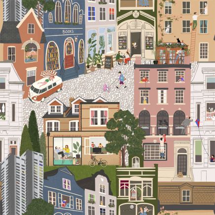 NOSEY NEIGHBOURS WALLPAPER