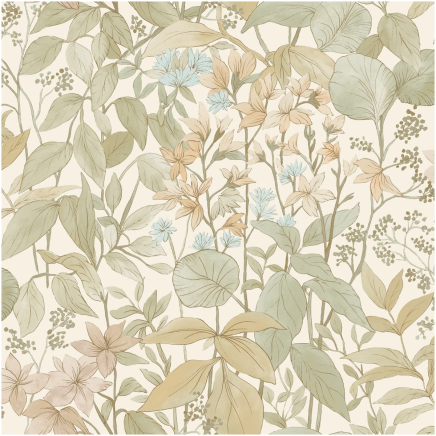 Glade Sage Botanical Wallpaper