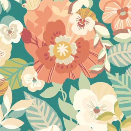 POPPIES + PANSIES WALLPAPER