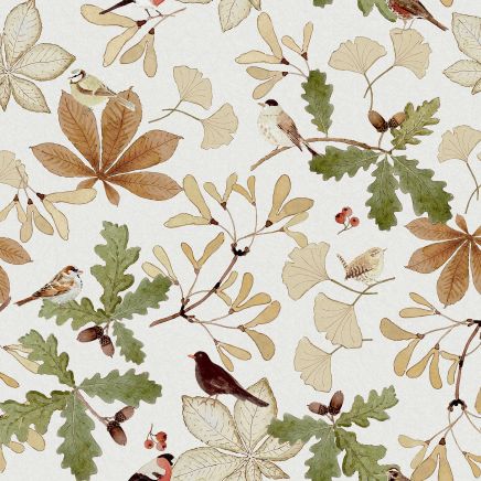 Orchard Birds Wallpaper