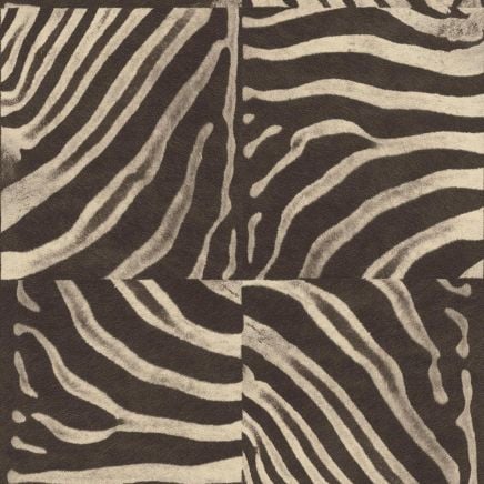 Brown Zebra Animal Print Wallpaper