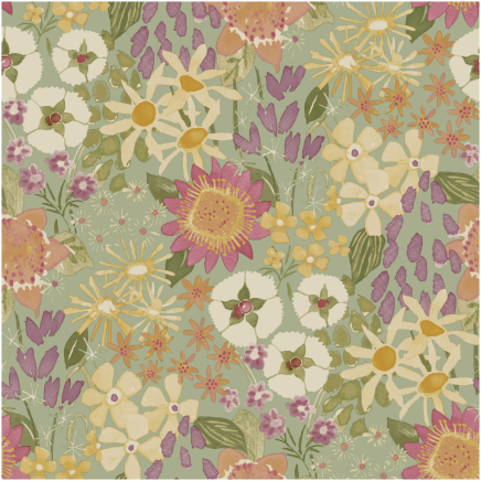 Exclusive Spriggy Floral Wallpaper Sage