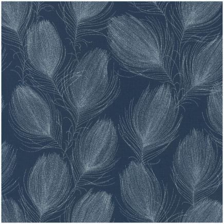 Maya Feather Wallpaper Navy