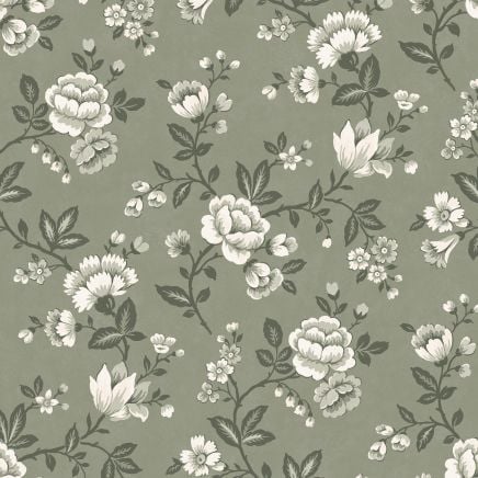 Bradenbury Trail Antique Green Wallpaper