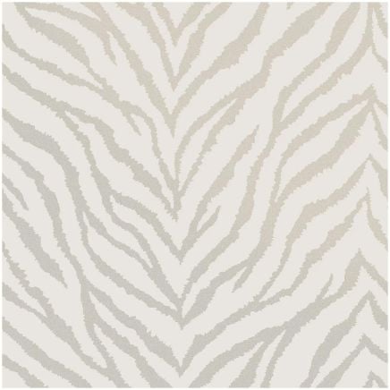 Dazzle Zebra Stripes Wallpaper Off White Silver