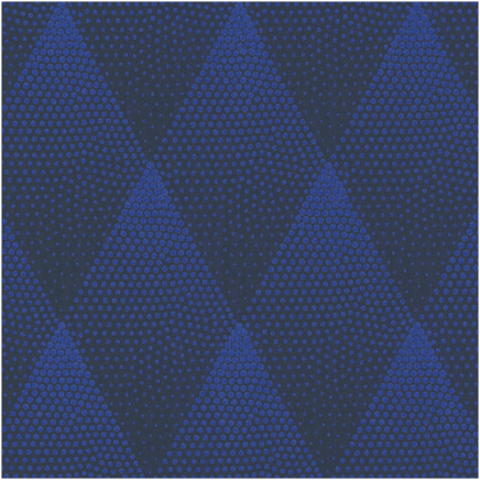 Blue & Black Geometric Diamond Wallpaper