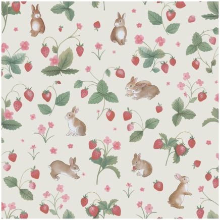 Bunnies & Berries Wallpaper