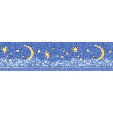 Glow In The Dark Moon & Stars Wallpaper Border Blue Yellow