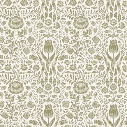 Ashstead Damask Wallpaper Hedgerow