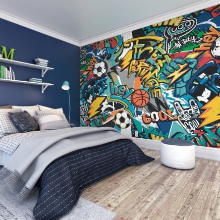Sports Graffiti Wall Mural