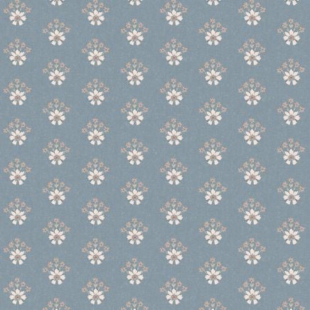 Semington Floral Geo Wallpaper Newport Blue