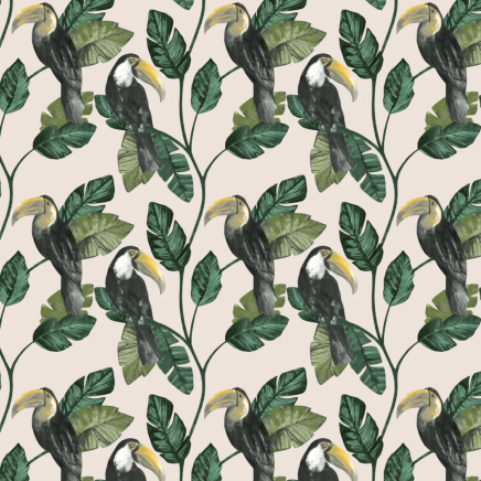 Tiki Toucan Wallpaper
