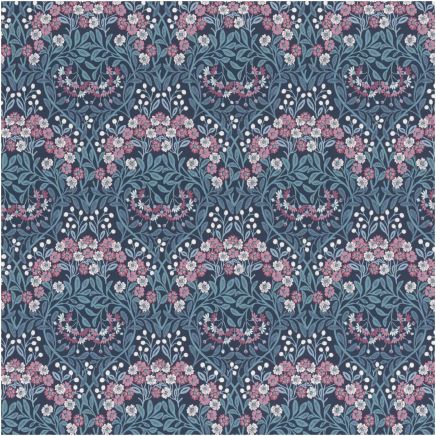Morris Style Floral Wallpaper