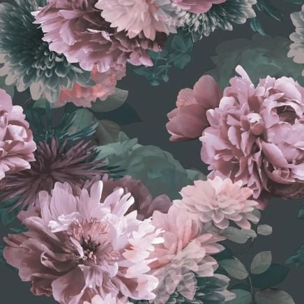 Lipsy London Issey Floral Wallpaper Green & Blush