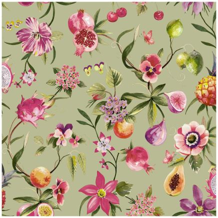 Floral Fruit Wallpaper