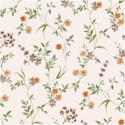 Lila Floral Wallpaper