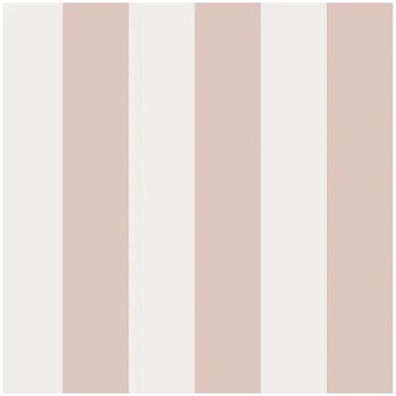Girls Pink Striped Wallpaper