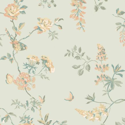 Birds and Roses Wallpaper