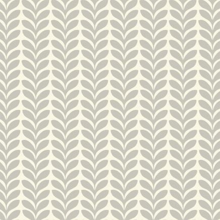 50's Silver Leaf Stripes Wallpaper